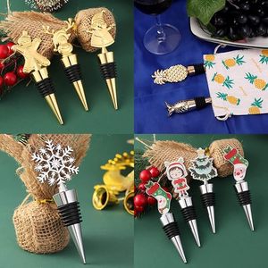Christmas <b>Wine</b> Bottle Stopper Silver Snowflake Design Reusable Silicone <b>Wine</b> Stoppers Decorative Fresh Keeping Holidays - Product Image 4