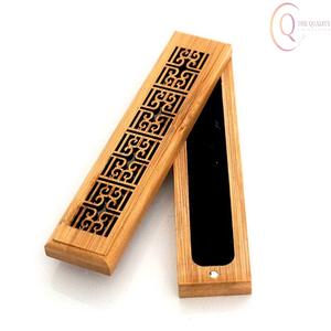 Boîte à encens en bois écologique avec sculpture traditionnelle pour usage spirituel et cadeau - Product Image 4