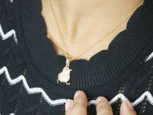 Collar de Plata con Colgante de Pájaro, Plata de Ley 925, Collar con Colgante Hecho a Mano, Collar con Cadena de Diamantes para Mujer - Product Image 5