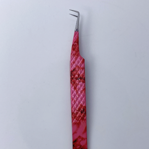 Pince à cils avec logo personnalisé le plus vendu Outil en acier inoxydable en vrac de marque privée avec outil d'extensions de cils à pointe pointue - Product Image 6