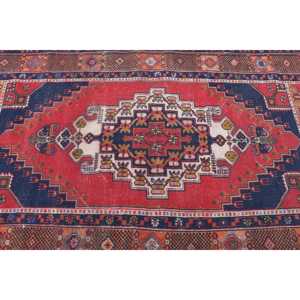 Turkish 4.5x7.7 ft Rug, Vintage Rug, <b>Red</b> Southwestern Rug <b>Wool</b> - Product Image 5