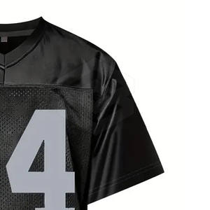 Camiseta de fútbol americano transpirable de secado rápido de alta calidad para hombres de talla grande a la venta - Product Image 6