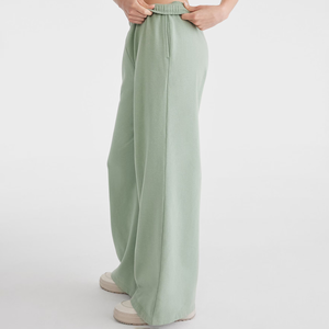 2025 hecho a medida Regular Fit ligero 100% algodón polar invierno pantalones planos frente cordón cintura cálido recto pierna ancha - Product Image 2