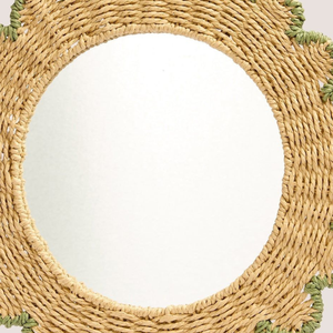 Luxe Antique Fabriqué À La Main Seagrass Festonné Mur Miroir À La Main Rustique Maison Décoratif Mur Miroir Pour Chambre Salle De Bains - Product Image 6