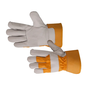 Gants de gréement en cuir de vache fendu canadien de qualité Gants de jardinage et de travail à usage quotidien - Product Image 4