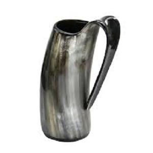 Tasse en corne naturelle Viking avec logo personnalisé en gros tasse à thé et à café en agate faite à la main avec style ange d'Inde - Product Image 4