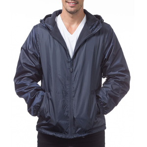 Men's Lightweight Polyester/Cotton Breathable <b>Windproof</b> Winter Windbreaker Jacket with Customized Color & Logo - Product Image 1