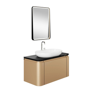 Modern Designed Wholesale Bathroom <b>Accessories</b> European Bathroom Vanity with MDF Plywood Sink for Hotel Product Wash Bathroom - Product Image 1