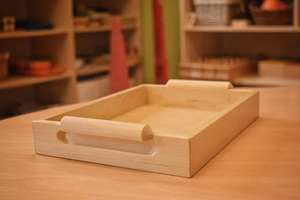 Plateau de service en bois de luxe fabriqué à la main avec blocs à découper de luxe Meena - Product Image 5