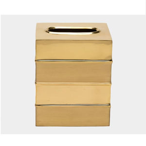 กล่องใส่กระดาษทิชชูทองแดงเคลือบด้วยโลหะขัดเงาเหมาะสำหรับการจัดเก็บเนื้อเยื่อห้องน้ำที่หรูหราและการจัดระเบียบที่ทันสมัย - Product Image 6