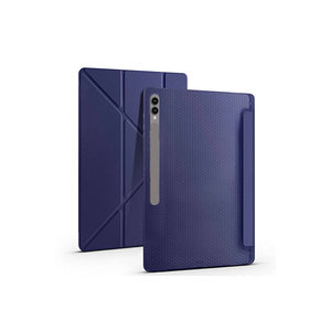 เคส Netzy Blue SAFA แบบพับสามตอนสำหรับ Galaxy Tab S9 Ultra ดีไซน์แบบ Folio ทำจากวัสดุ PU และ PC พร้อมช่องใส่ปากกาและขาตั้ง - Product Image 4