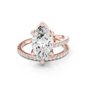 10K Crystal Butterfly <b>Ring</b> <b>Adjustable</b> <b>Size</b> - Product Image 2