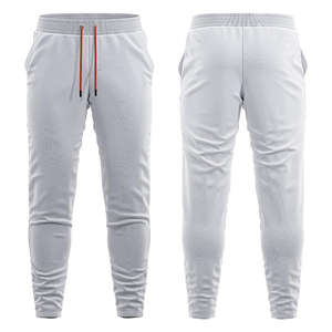 Pantalon de survêtement vintage pour homme, taille élastique, style streetwear, pantalon de jogging, devant plat, poches latérales, léger, droit, respirant - Product Image 3