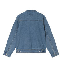 Veste en jean élégante pour homme, vêtement décontracté moderne, col rabattu, manches longues, vêtement d'extérieur avec poignets ajustables pour un usage quotidien