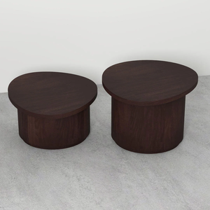 Handmade Handicraft <b>Wooden</b> Solid Customized Foldable Coffee Table <b>Set</b> Of 2 High Quality Furniture - Product Image 3