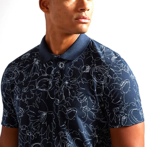 Vente en gros logo personnalisable imprimé 100% coton décontracté pour chemises pour hommes-respirant à manches courtes - Product Image 2