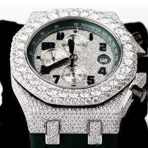 Montre pour homme en diamant véritable, montre classique avec des index en diamant élégants, idéale pour un usage quotidien et proposée en gros - Product Image 2