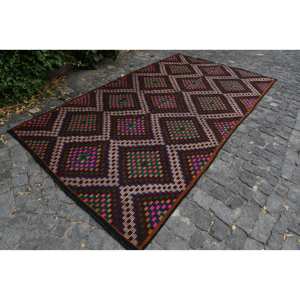 Modern Vintage Turkish <b>Rug</b> 5.8 X 10.4ft Classic Rectangle Pattern Brown Beige Wool Faux <b>Rabbit</b> <b>Fur</b> Backing for Teens 4m Width - Product Image 3