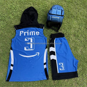 Uniformes de Fútbol Americano 7v7 para Adultos, Diseño Personalizado por Sublimación, Transpirables, de Secado Rápido y que Absorben la Humedad - Product Image 2