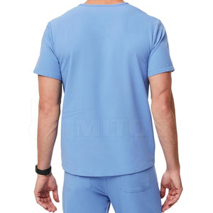 Nueva Llegada: Uniformes Médicos Ligeros de Color Sólido para Hombres, Uniformes de Hospital con Precio Bajo para Trabajadores de la Salud POR HI - Product Image 3