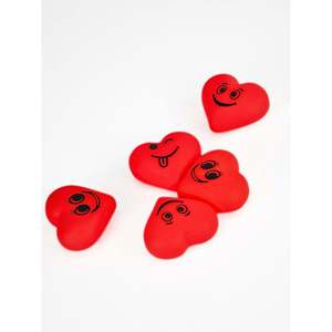 Set di 5 Giocattoli Sensoriali Anti-Stress a Forma di Cuore <span class=keywords><strong>Emoji</strong></span>, Giochi di Decompressione per Ragazze - Product Image 1