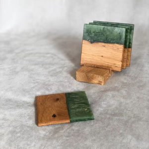 High Quality Walnut Wood Coaster Sets Walnut Coasters-Premium Quality <b>Mats</b> & <b>Pads</b> - Product Image 1