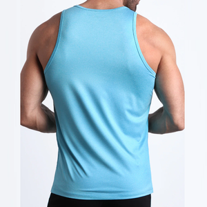Camiseta sin mangas de entrenamiento con cuello redondo personalizada para hombre, ropa deportiva de punto de talla grande, camiseta sin mangas muscular para hombre, ropa deportiva - Product Image 3