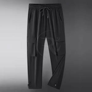 Nylon Baggy <b>Trousers</b> For <b>Men</b> With Elastic Waistband And Street Style Look straight Nylon Baggy <b>Trousers</b> - Product Image 2