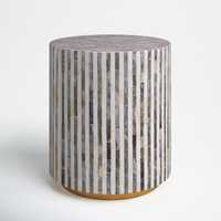 Nouvelle Collection Pouf Indien Console Incrustation Os Chaise Longue Pouf Rond Marocain Pouf De Luxe Table À Manger Boho Poufs Ottomans