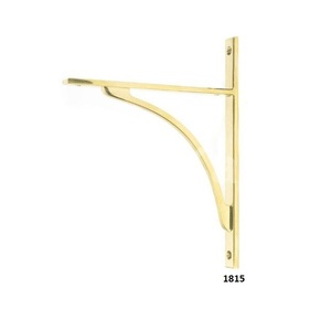 Venta caliente de latón resistente en forma de L soporte de estante decorativo soporte montado en la pared para el hogar Cocina baño Decoración - Product Image 4