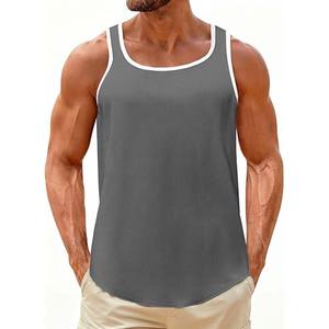 Custom <b>Men</b> Breathable Casual Quick Dry Regular Fit Sleeveless Muscle Tank Top Workout <b>Gym</b> Fitness <b>Vest</b> - Product Image 1