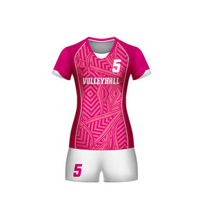 Jersey de voleibol de secado rápido de poliéster sublimado personalizado en uniforme de voleibol a precio de fábrica para uso en todas las estaciones - Product Image 5