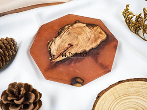 Rustic Resin Handmade <b>Coaster</b> Set 4X4 Inches Square Luxury <b>Drink</b> <b>Coasters</b> for Kitchen Dining Available Different Colors-Tradebyd - Product Image 2