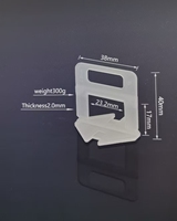 Fournisseur chinois : Nouveaux clips de nivellement de carreaux modernes et durables de 1,0 mm à 2,0 mm, accessoires pour carrelage, système de nivellement de carreaux, 200G, pour appartement