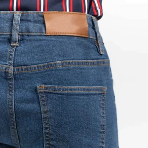 กางเกงยีนส์ผ้าฝ้ายทรงตรงสำหรับผู้ชายกางเกงผ้าเดนิมแบบลำลองปรับแต่งได้สำหรับฤดูร้อนดีไซน์น้ำหนักเบาระบายอากาศได้ - Product Image 4