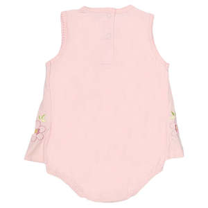 ชุดรอมเปอร์เด็กผู้หญิงแรกเกิด แขนครึ่งตัว - สีชมพู - Product Image 2