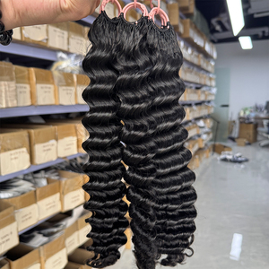 Extensiones de Cabello Humano con Ondas Suaves y Profundas, Color Natural, Textura Rizada, para Estilos Boho - Product Image 4