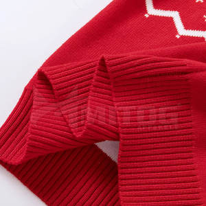 เสื้อสเวตเตอร์ผ้าฝ้ายแขนยาวสำหรับเทศกาลคริสต์มาส, เสื้อสเวตเตอร์สีล้วนย้อมสีสำหรับฤดูหนาว - Product Image 4