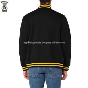 Chaquetas Varsity Clásicas de Lana/Algodón Premium para Hombre, con Bordado, Cuello Acanalado, Ajuste Cómodo para la Moda Urbana Diaria - Product Image 2