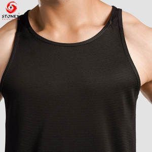 Camiseta sin Mangas de Alta Calidad para Hombre, Informal, Transpirable, de Secado Rápido, Ligera, para Gimnasio, Verano, Poliéster/Algodón, Logotipo Personalizado, Soporte OEM ODM - Product Image 6