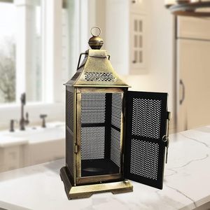 New Design Hanging <b>Candle</b> Lantern Home Accent Wholesale Price <b>Candle</b> Holder Metal in Iron Gold Plated <b>Candle</b> <b>Mold</b> - Product Image 2