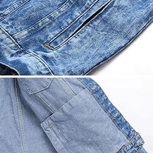 Veste de camionneur en jean moderne avec des lignes nettes et un style polyvalent pour toutes les tenues de saison Veste de camionneur en jean de style vintage - Product Image 5