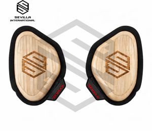 Protège-genoux de course moto en bois, protège-genoux fluorescents pour la piste et la route, protège-genoux de course en plastique haute résistance aux chocs - Product Image 1