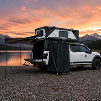 Tente de toit pour camionnette, tente de toit pop-up double couche à toit rigide pour 4x4, tourisme et camping