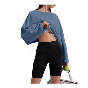 Nueva Llegada Ropa al aire libre Crop Top Sudaderas Secado rápido Directo de fábrica Crop Top Sudaderas - Product Image 2