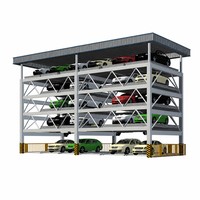 Système de stationnement automobile multi-étages en structure métallique personnalisable et parking