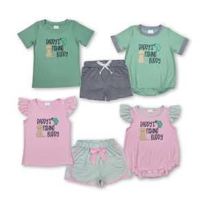 Vêtements pour enfants, tenues brodées, style bébé, enfant, tout-petit, frère et sœur, je t'aime papa, vêtements pour la fête des pères - Product Image 5