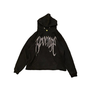 Sweat à capuche vintage personnalisé, coupe ample, streetwear, haute qualité, 100% coton French Terry, avec strass, pour l'hiver - Product Image 1