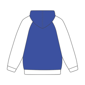 เสื้อฮู้ดสวมหัวแบบกำหนดเองสีน้ำเงินและสีขาวผ้าฝ้ายพรีเมี่ยมแบบใส่สบายๆใส่โลโก้หรือพิมพ์100% ต้อนรับผู้ชายผ้าฝ้าย - Product Image 3