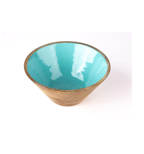 Eco Friendly Wooden <b>Enamel</b> Printed <b>Bowl</b> Handicraft Wholesale Supplier Noodle Soup Salad <b>Bowl</b> Bulk Quantity <b>Bowl</b> - Product Image 1